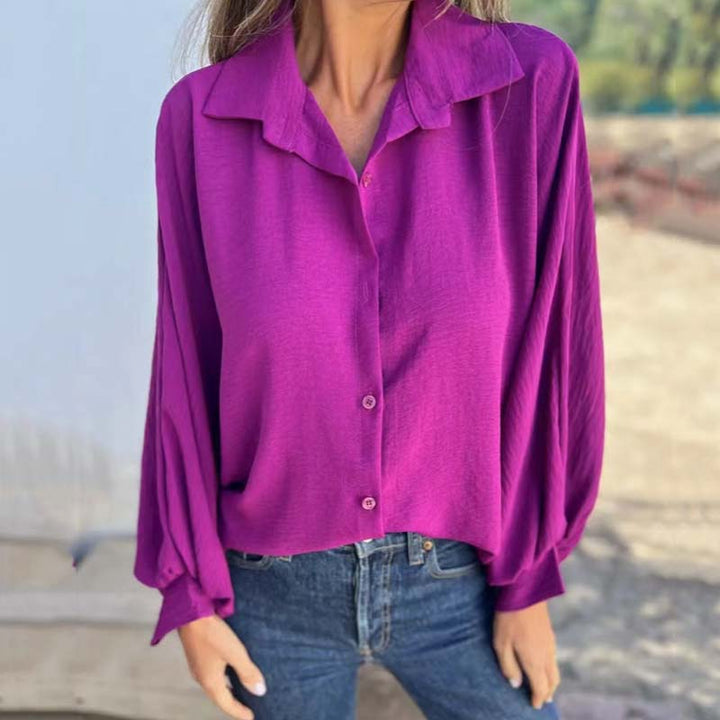 Elysa™ | Elegant Button-Up Blouse