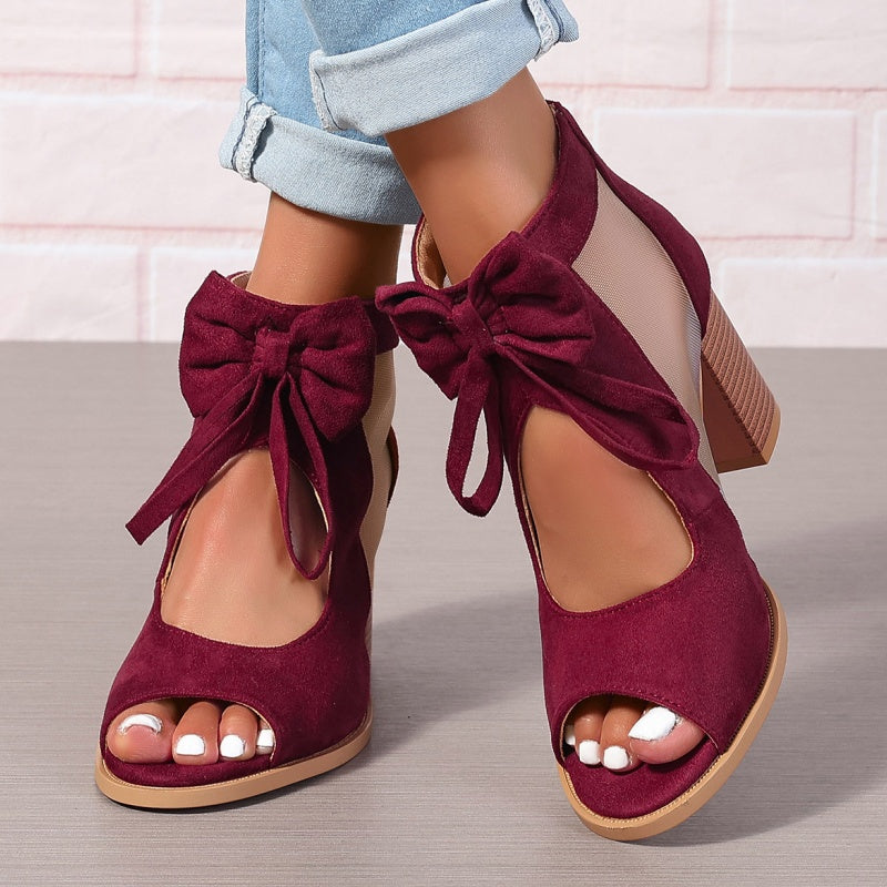 Isabel™ - Stylish Orthopedic Heels With Bow Charm
