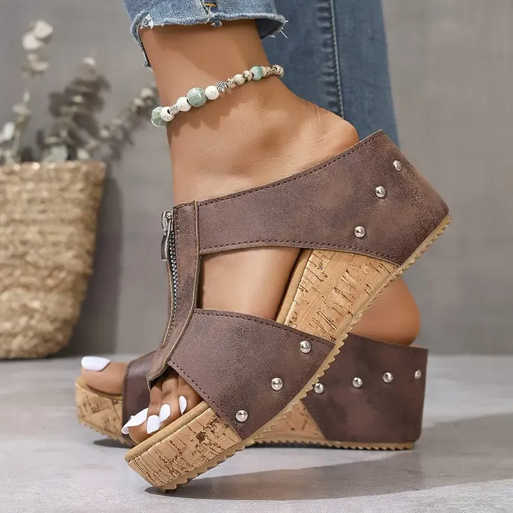 Ofelia™ – Orthopedic Open Toe Wedge Sandals